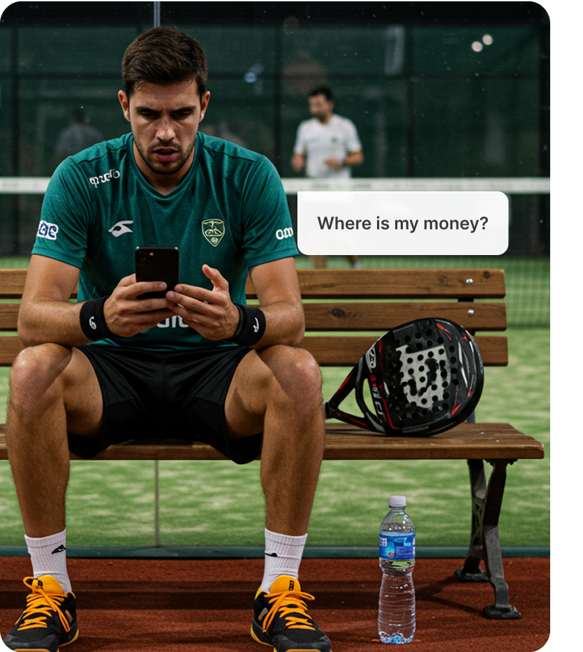 Athlete payment challenges illustration